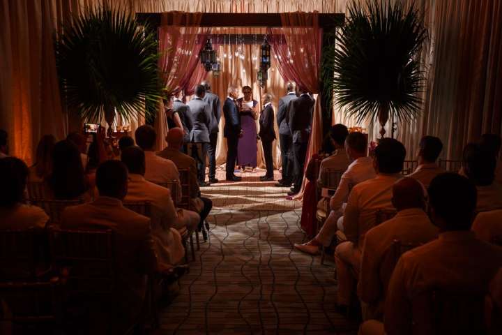Hilton Orrington Hotel gay wedding in Evanston Illinois