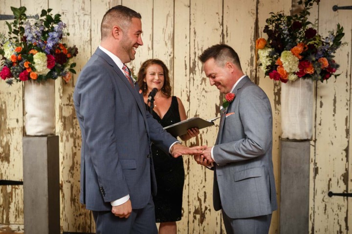 Evanston Gay Wedding Photography of vows