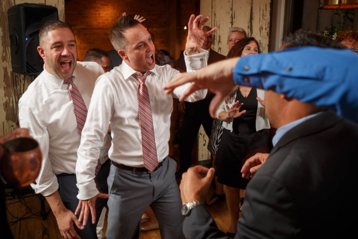 Grooms captured by Evanston Gay Wedding Photography
