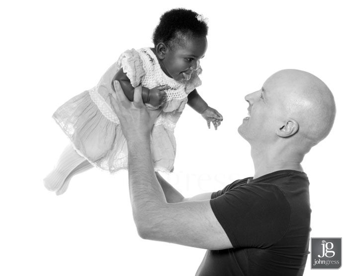father daughter portrait by Chicago charity advertising photographer