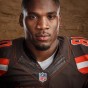 Cleveland Browns Ricardo Louis poses for a portrait by CHicago hotographer John Gress