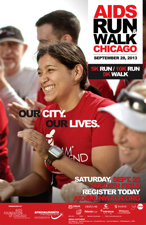 Chicago advertising Photographer AIDS Run Walk AD Clip