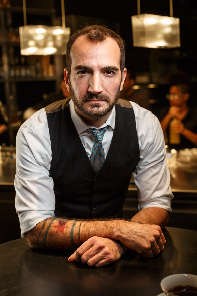 Bartender Charles Joly of the Aviary in Chicago
