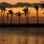 The sunsets in Waikoloa, Hawaii, March 2, 2013,