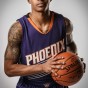 The Phoenix Suns Tyler Ulis poses for a portrait during the Panini America Rookie photoshoot in Tarrytown, New York.