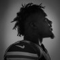 Kansas City Chiefs draft pick Demarcus Robinson poses for a black and white portrait by Chicago Photographer John Gress