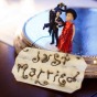 Cake topper at a gay wedding in Chicago