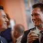 Cocktail hour Chicago same-sex wedding photography