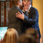 Chicago gay wedding photography first kiss