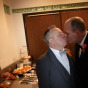 Chicago grooms kiss before their ceremony by Illinois Gay Wedding Photographer
