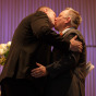 First kiss in Chicago by Illinois Gay Wedding Photographer