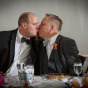 Illinois Gay Wedding Photographer: Richard & Joe Kiss in Chicago