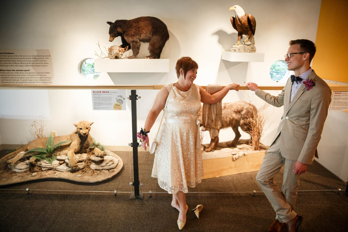 Illinois LGBT Wedding Photography wedding at the Peggy Notebaert Nature Museum in Chicago