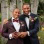 African American Gay wedding portrait Evanston Wedding Photographer