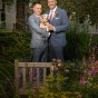 Portrait photography of gay grooms in Evanston Illinois