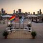 Gay wedding alter in Chicago at Navy Pier