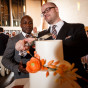 Chicago gay grooms cut their cake