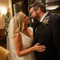 Chicago wedding photographer at union league club photography of couple kissing after the ceremony