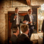 Chicago Gay Wedding Photography of reception at Salvage One