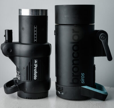 Broncolor Siros 800S and Profoto D1 Flash