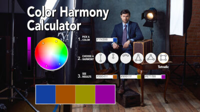 using a color wheel calculator to create color harmony on set