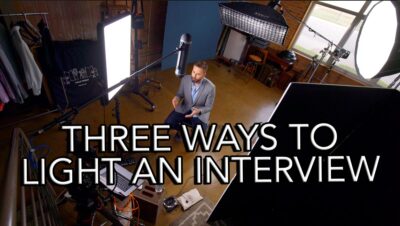 Why I don't like to be on camera. Plus three great interview lighting setups for video using Nanlites