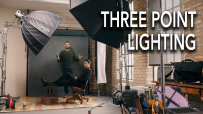 In this video I walk you through 3-Point Lighting and surprise 4-point lighting!. Covering Key, Fill, edge / kicker and hair lights.