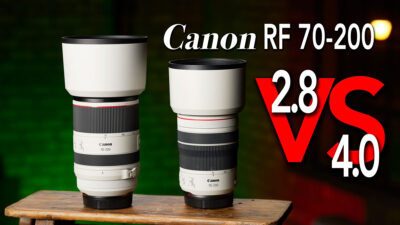 Review: Is the Canon EOS RF 70-200mm f2.8 or f4.0 a better choice for studio photographers?