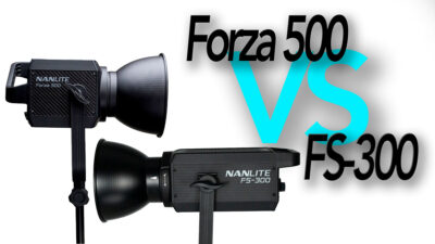 Is the Nanlite Forza 500 significantly brighter than the FS-300?