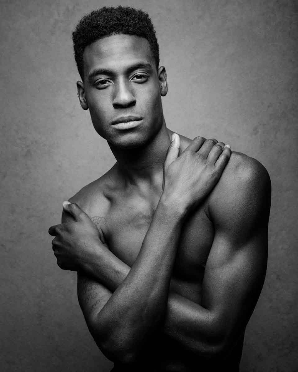 a model portfolio black male model