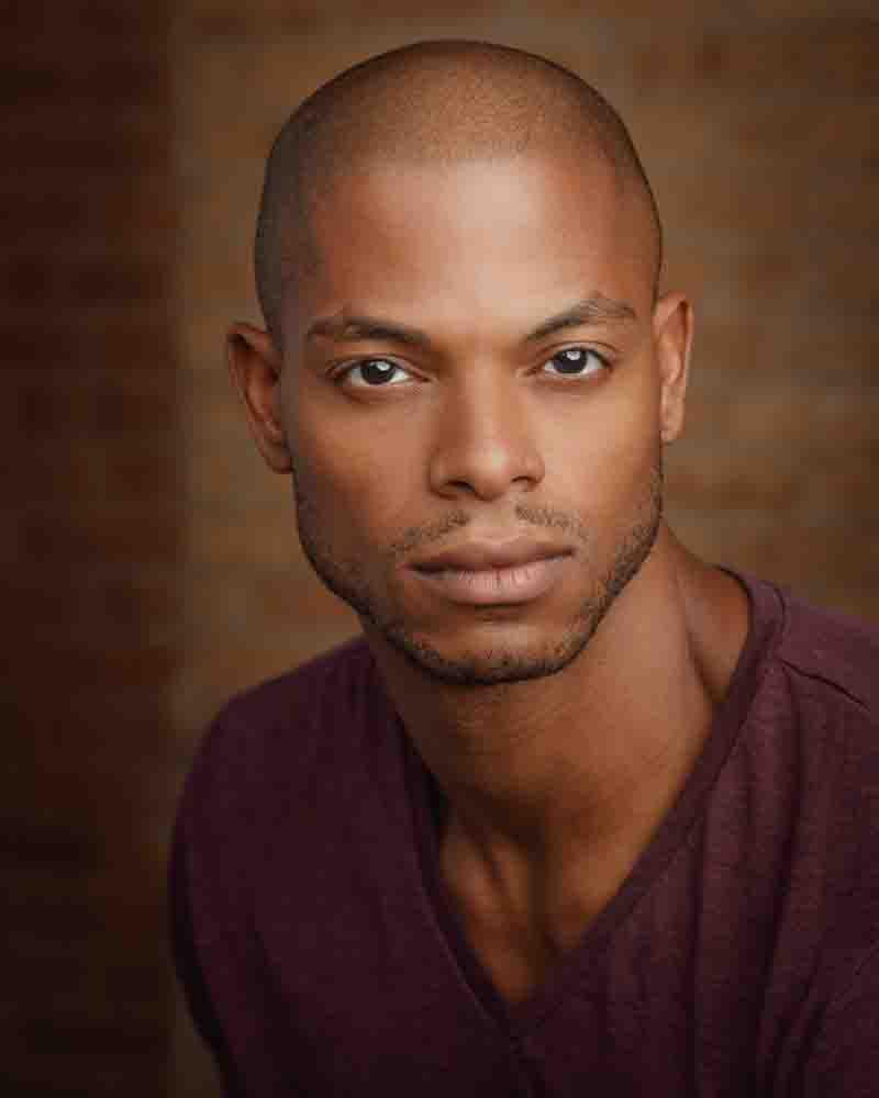 acting head shot of Chicago model black male