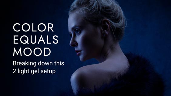 In this week's video I breakdown how I created this moody image using blue gels and two soft boxes. Adding color to your images can change the way viewers experience your work.