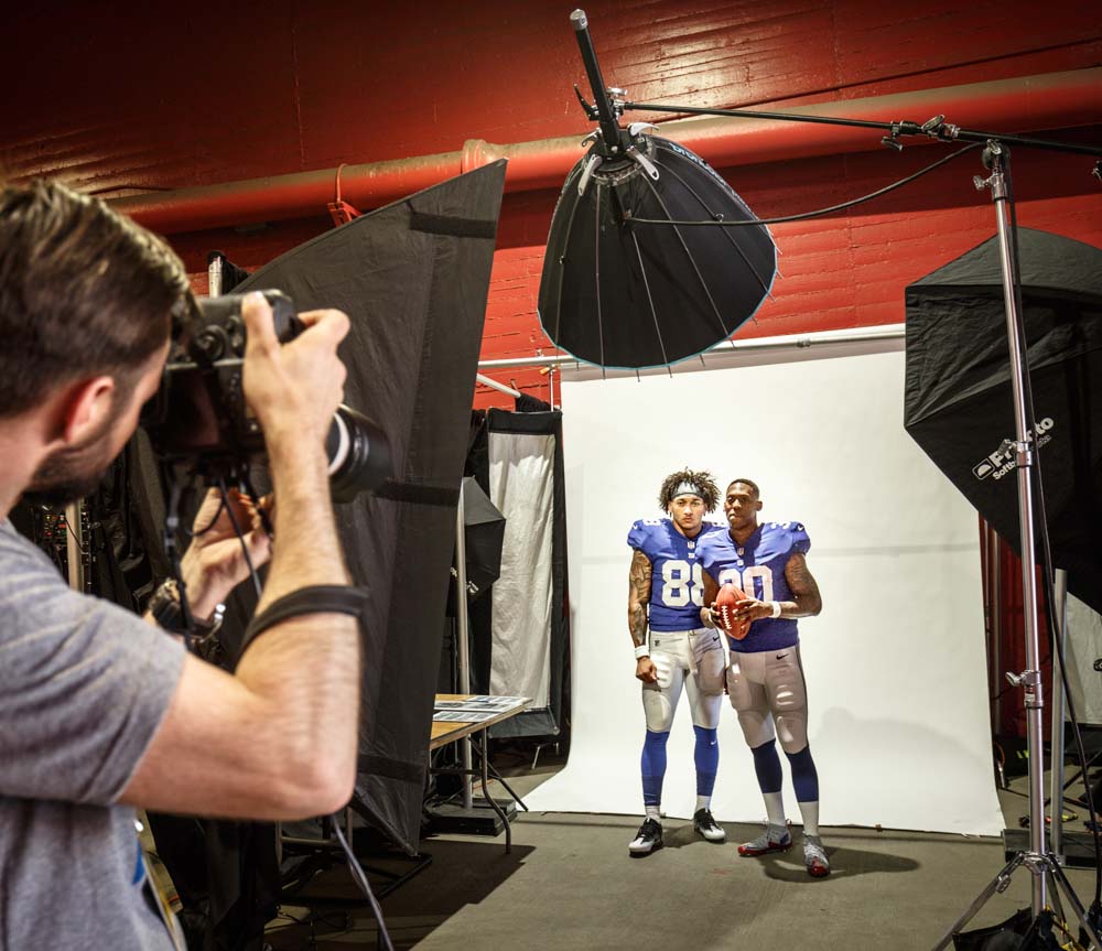 Chicago Sports Photographer portraits of New York Giants