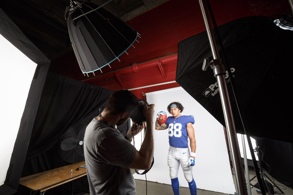 Chicago Sports Photographer portraits of New York Giants