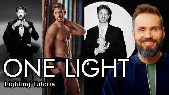In this video I break down three unique one light setups step-by-step.