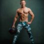 Chicago Fitness Photographer captures personal trainer with kettlebell