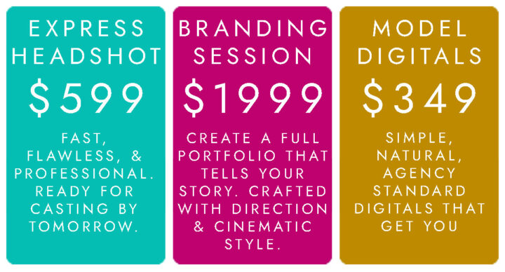 model head shot pricing in Chicago