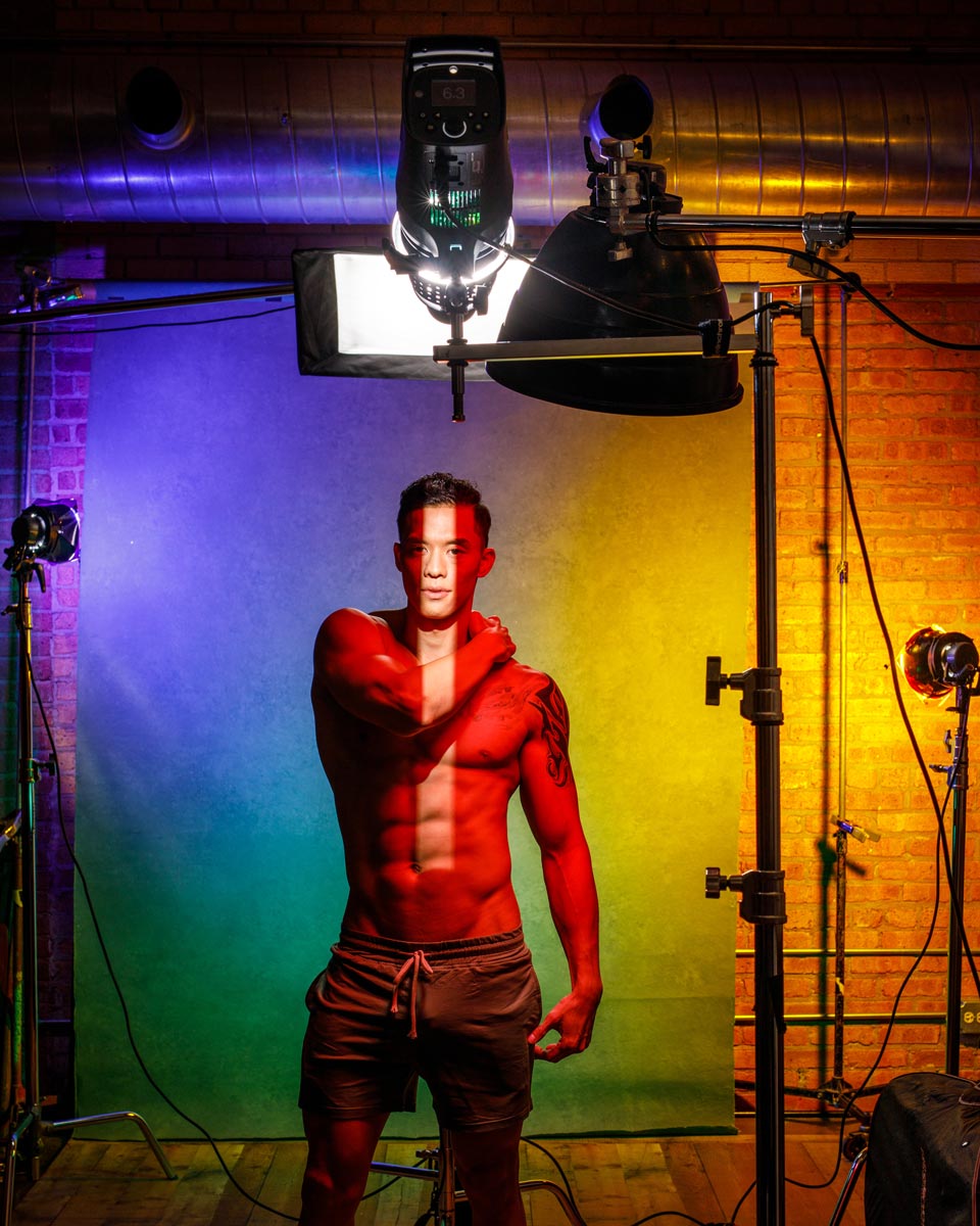 Pride-inspired portrait for Chicago model portfolio update