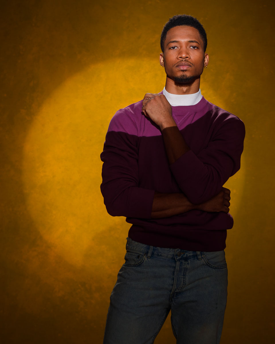 Modeling comp card photography in Chicago