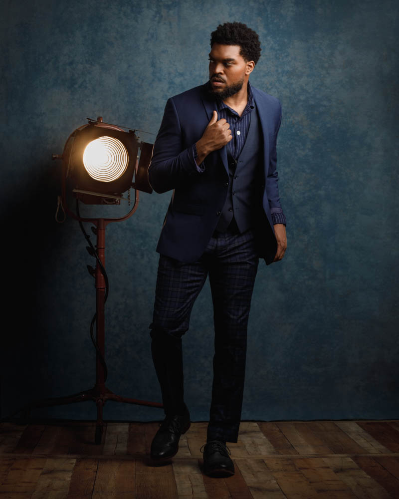 Full body shot of Mark W. captured in a dynamic pose