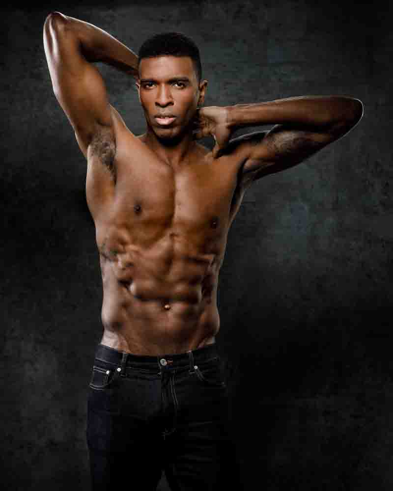 Ken's athletic build