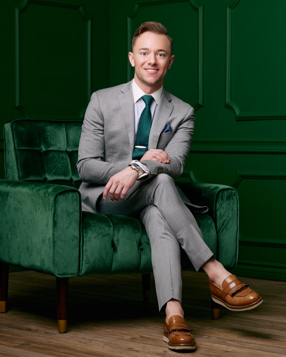 Realtors showcasing their professional image in a stylish setting.