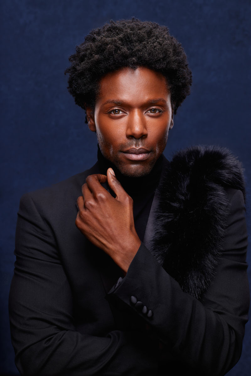 Fashion photographer for male models in Chicago - Close-up headshot of Chris during his fashion photoshoot in Chicago.
