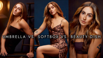 umbrella vs. softbox vs. beauty dish