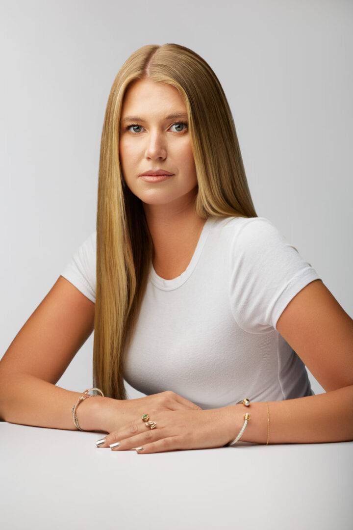 A polished beauty portrait of Mackinzie featuring a confident expression that is ideal for commercial modeling agencies and client submissions.